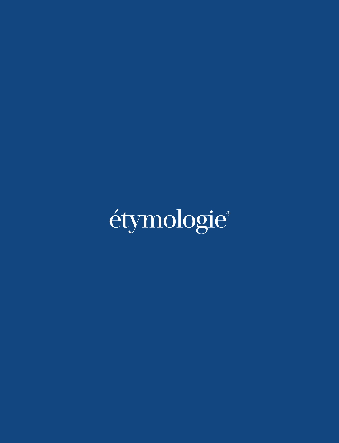 Look Book catalogue de collection ETYMOLOGIE